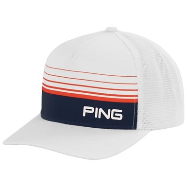 PING Limited Edition Red White & Golf Trucker Hat