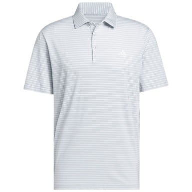 adidas Mens Performance Two Color Stripe Golf Polo
