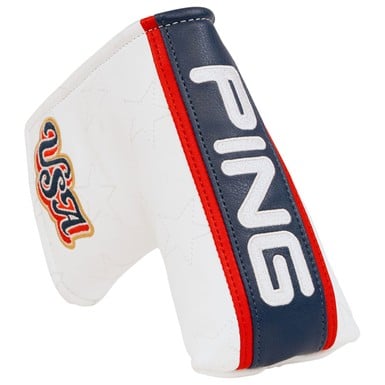 PING Red White and Golf Collection Blade Putter Headcover