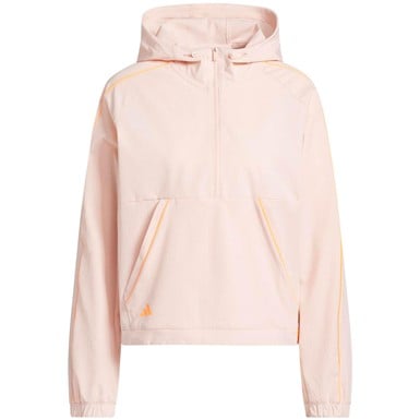 adidas Womens Ultimate365 Seersucker 1/4 Zip Golf Rain Jacket