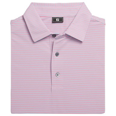 FootJoy Mens Multistripe Stretch Pique Golf Polo
