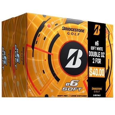 Bridgestone E6 Patriot Pack Double Dozen Golf Balls