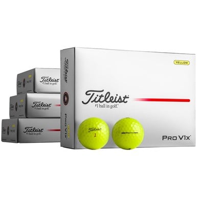 Titleist Pro V1x Loyalty 3 Dozen + 1 Free Dozen Personalized Yellow Golf Balls
