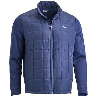 Callaway Men's Mixed Media Quilted Full Zip Golf Jacket