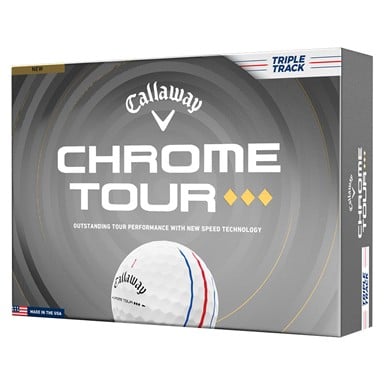 Callaway 2026 Chrome Tour TD Triple Track Personalized White Golf Balls