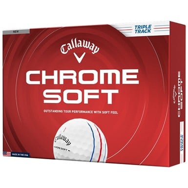 Callaway 2026 Chrome Soft Triple Track Personalized/Logo White Golf Ball
