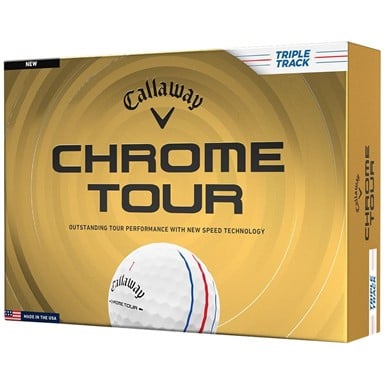 Callaway 2026 Chrome Tour Triple Track Personalized/Logo White Golf Ball
