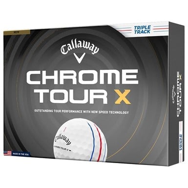 Callaway 2026 Chrome Tour X Triple Track Personalized/Logo White Golf Ball