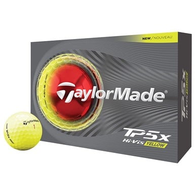TaylorMade 2026 TP5x Personalized/Logo Yellow Golf Ball