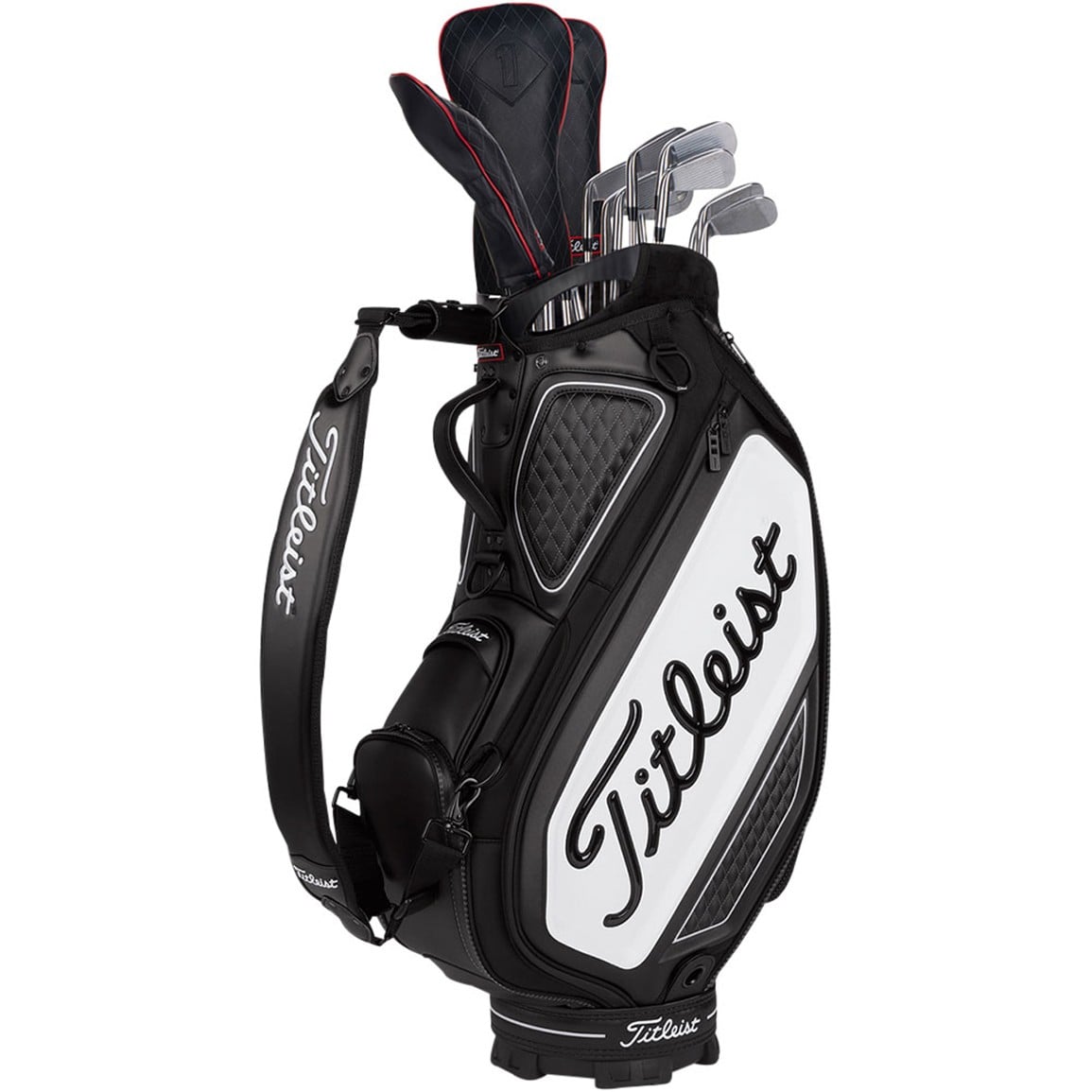 Titleist Jet Black Tour Golf Staff Bag | TGW