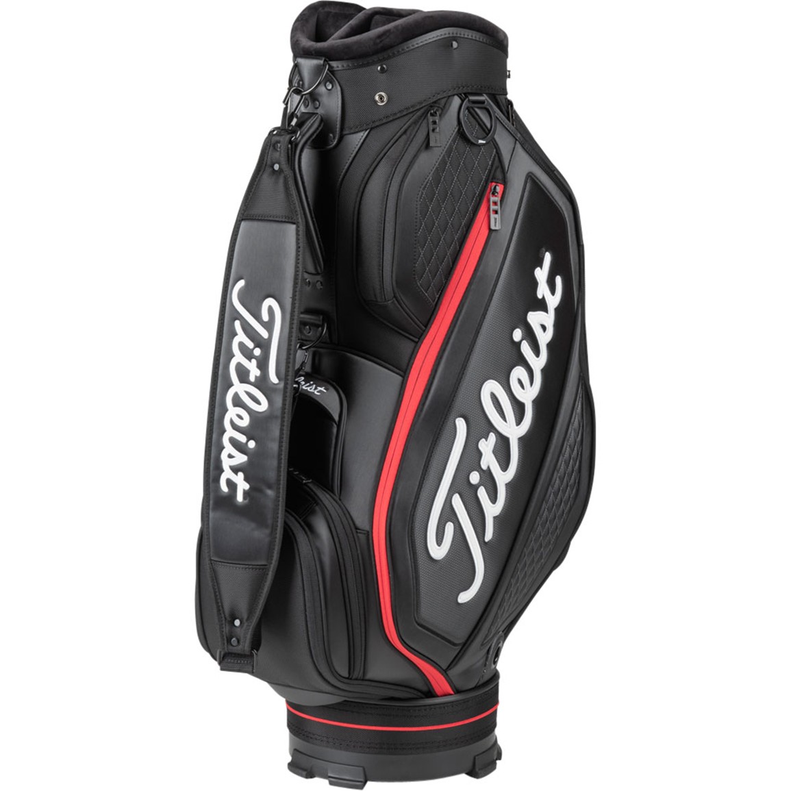 Titleist Jet Black Mid Size Golf Staff Bag | TGW