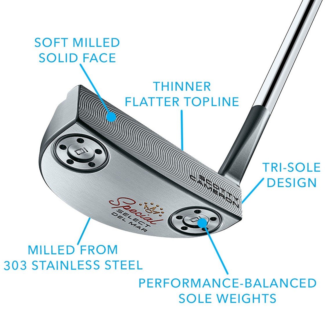 Titleist Scotty Cameron Special Select Del Mar Putter | TGW