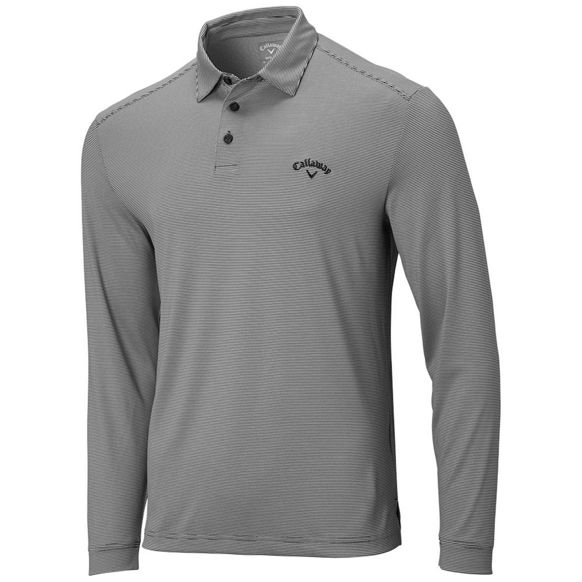 Callaway Men's Fine Line Stripe Long Sleeve Golf Polo | TGW