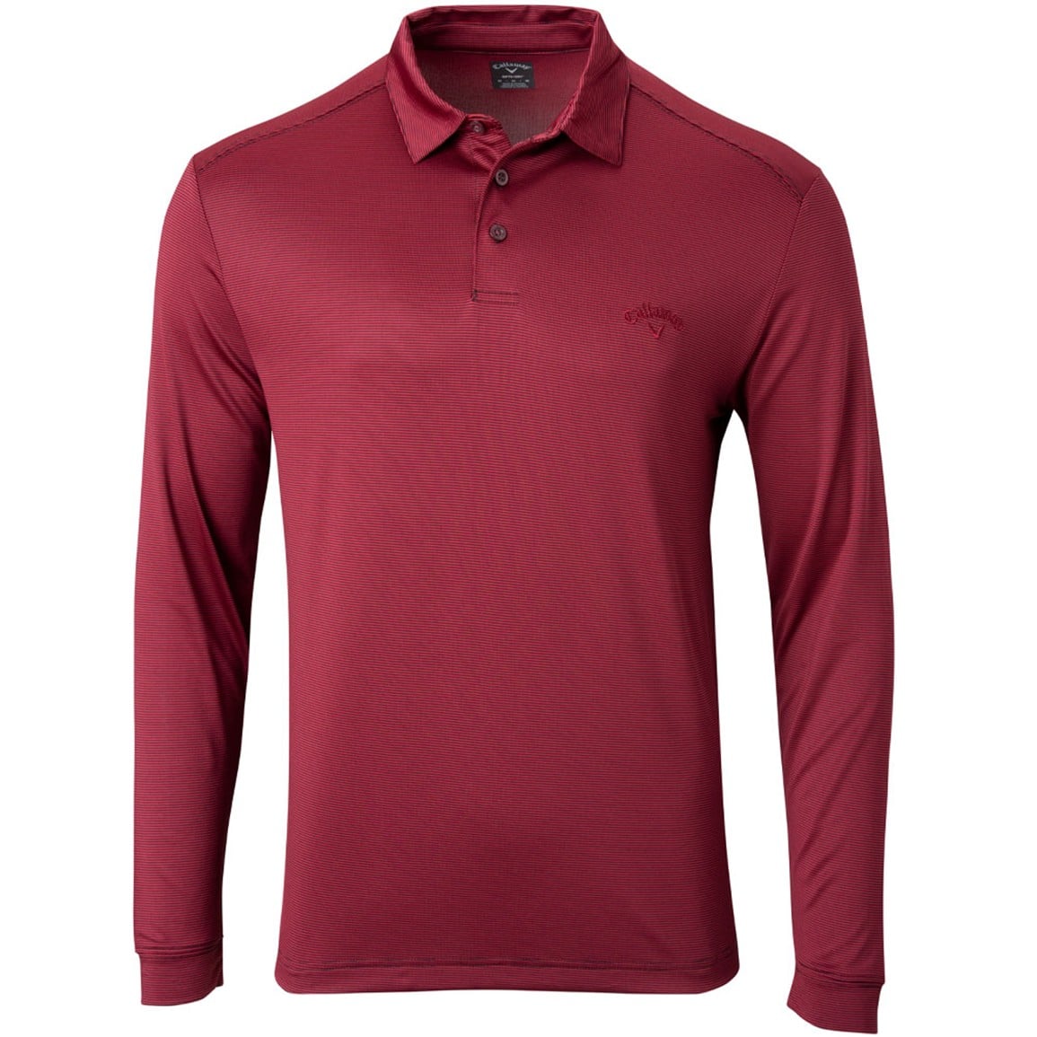 Callaway Men's Fine Line Stripe Long Sleeve Golf Polo | TGW