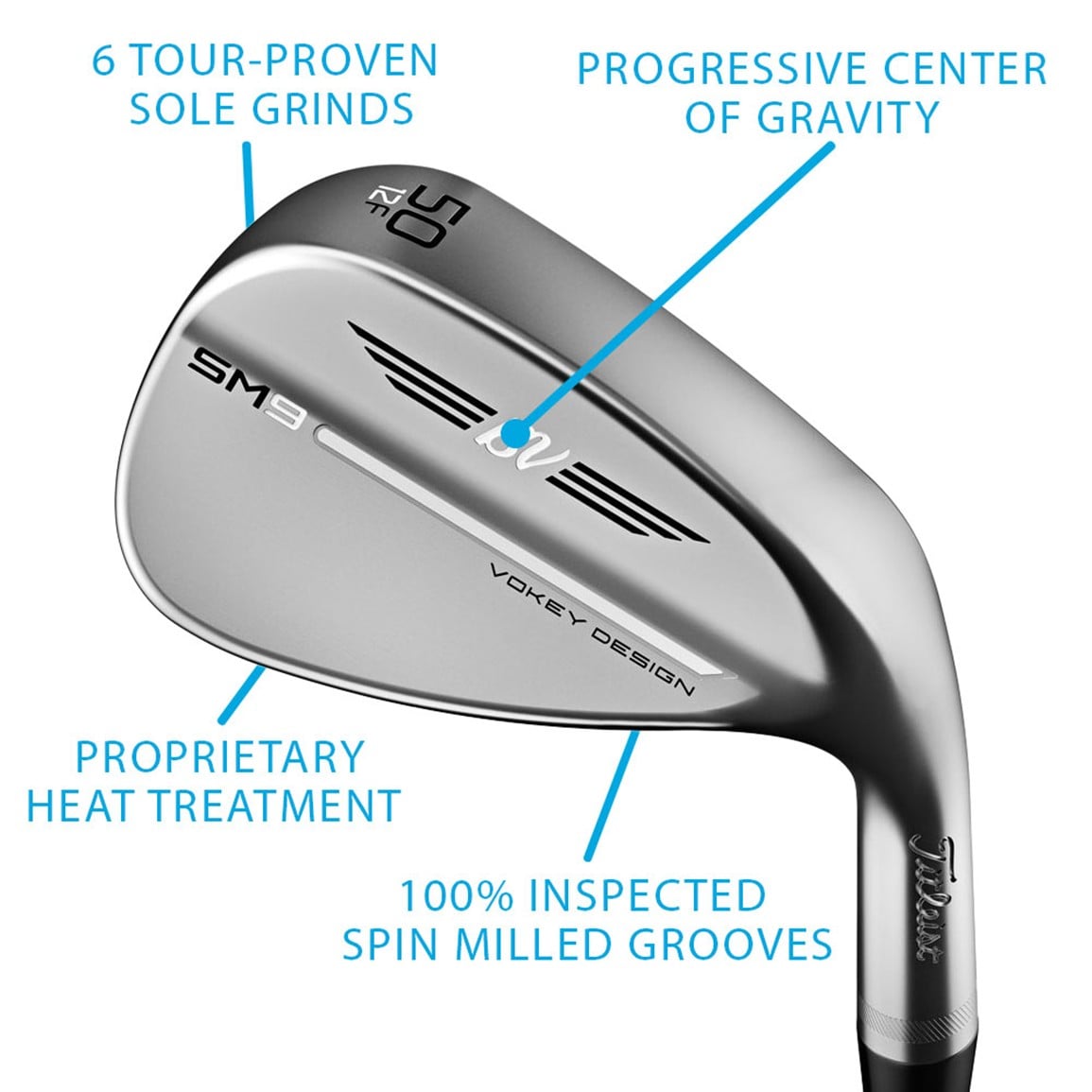 Titleist Vokey SM9 Tour Chrome Wedge | TGW
