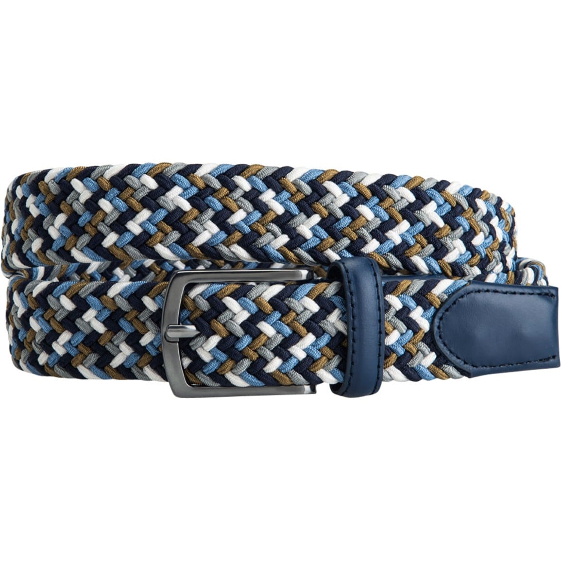 Greg Norman Men's Multi Color Braided Stretch Golf Belt | TGW