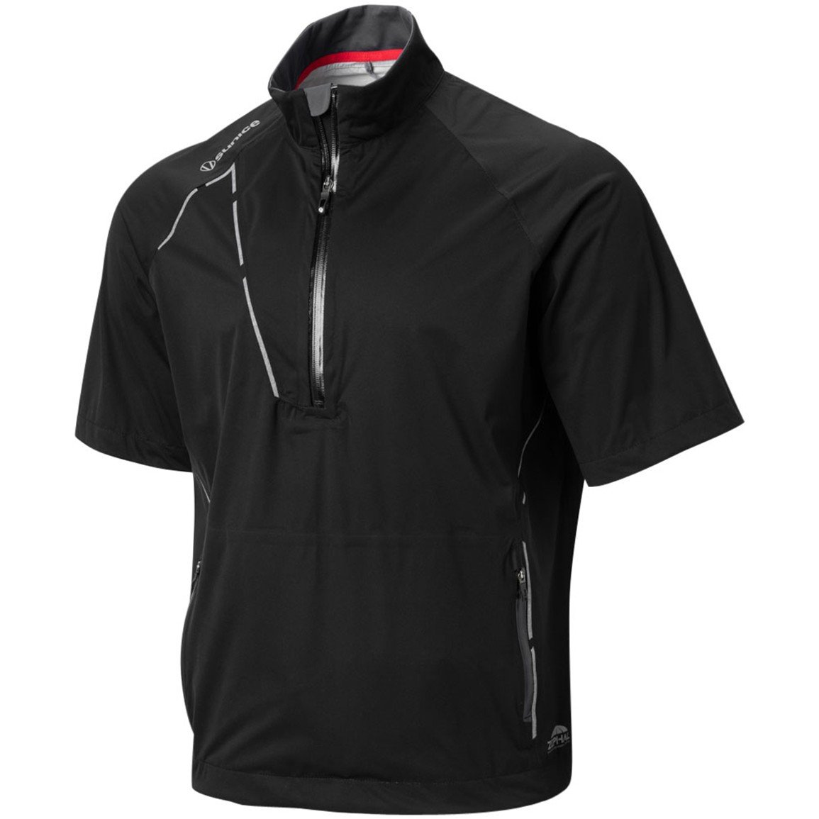 Sunice Men's Sullivan Zephal Short Sleeve Golf Rain Pullover | TGW