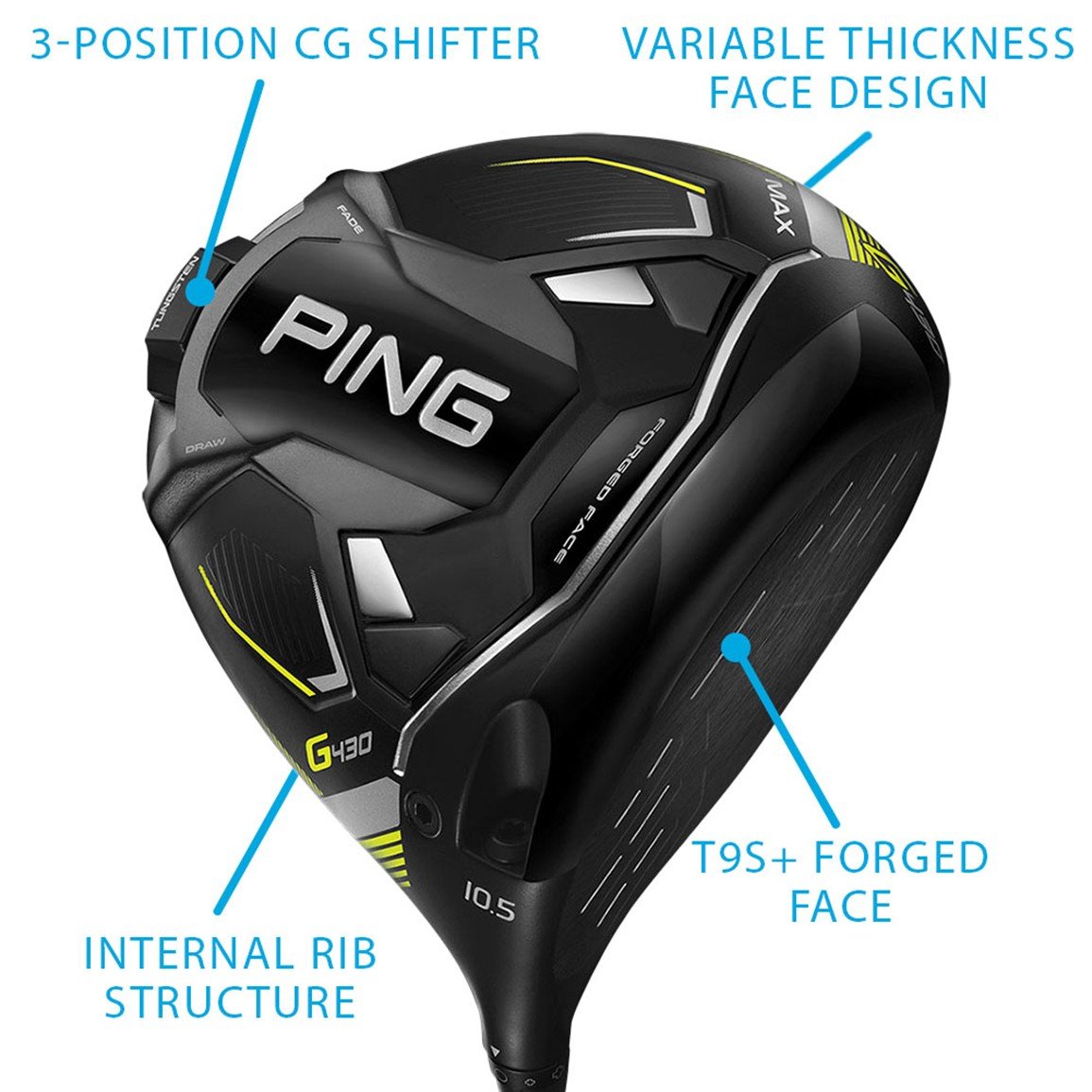PING G430 MAXドライバー 10.5° PING Men's G430 MAX Driver | TGW