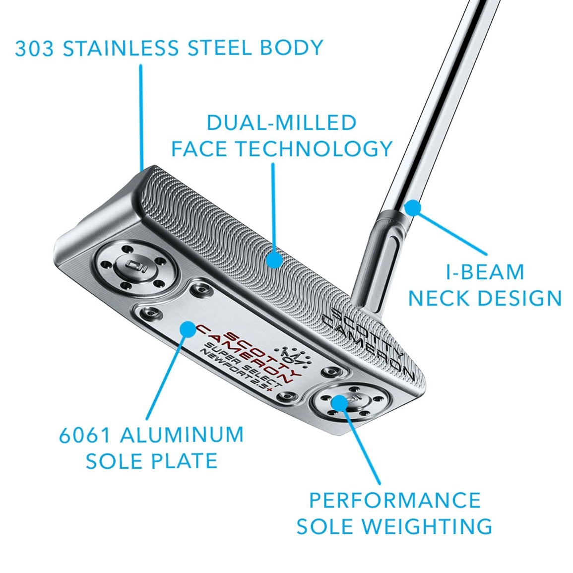 Scotty Cameron 2023 Super Select Newport 2.5 Plus Putter | TGW