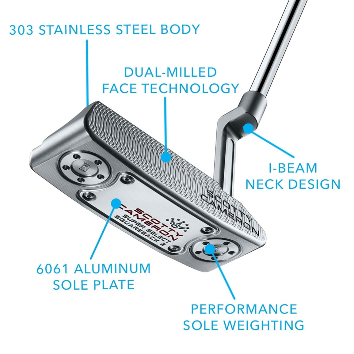 Tête De Putter Scotty Cameron Super Select Squareback 2 - 2023 - Occasion