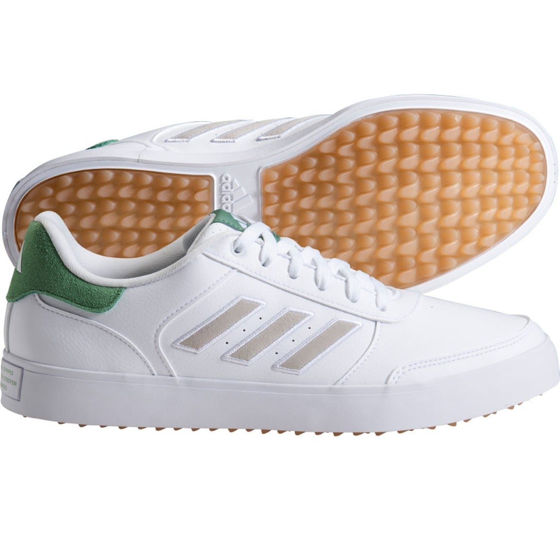 adidas gazelle silver green womens Adidas RetroCross Spikeless Golf Shoes Cloud White/Court Green/Cloud W   Golfio