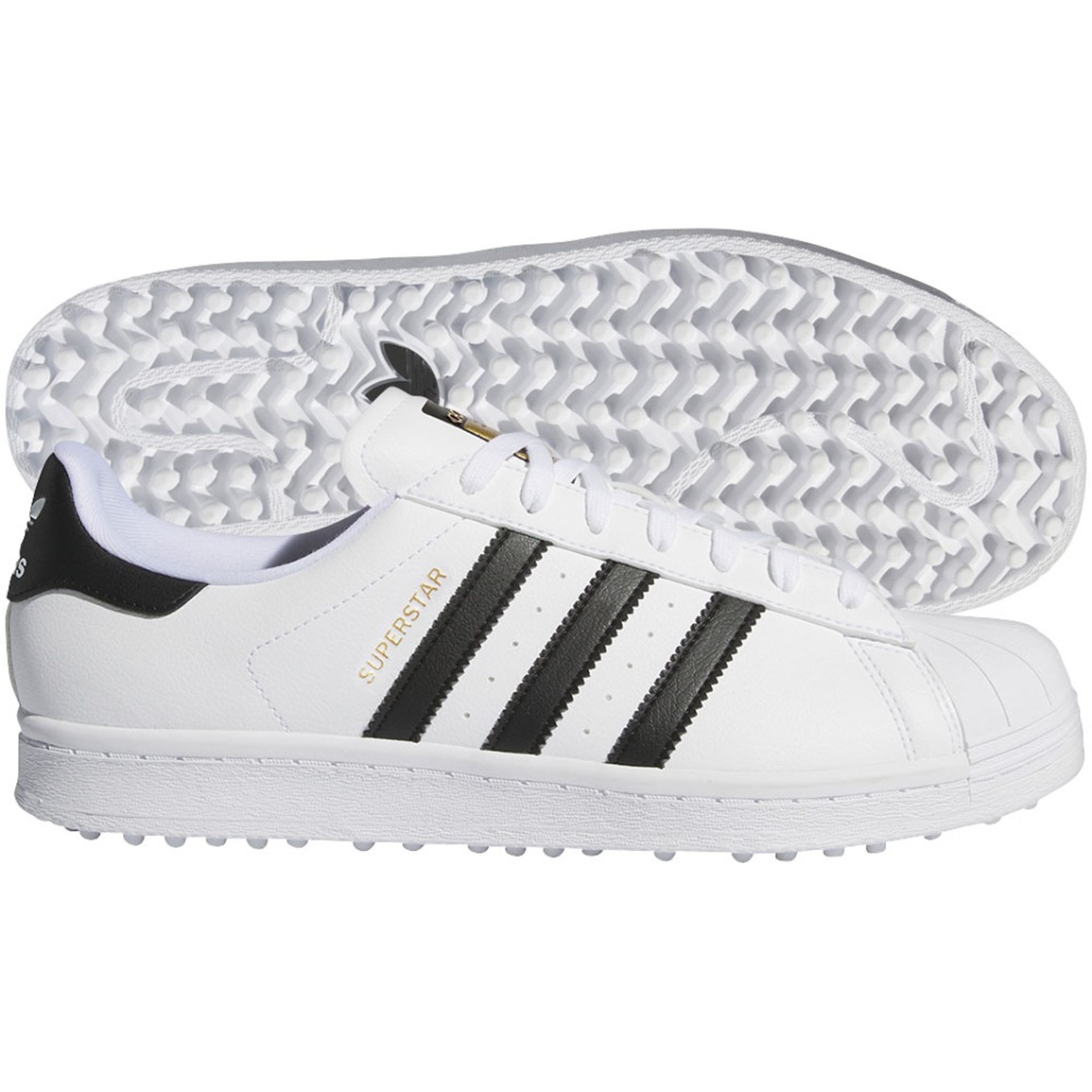  SUPERSTAR GOLF SL ブラック/ホワイト adidas Men's Superstar SL Golf Shoes | TGW