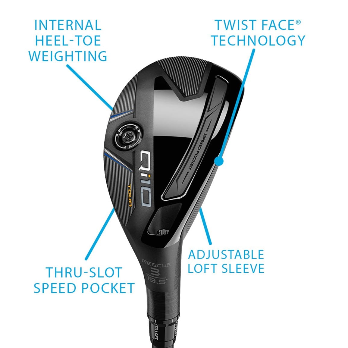TaylorMade Men's Qi10 Tour Rescue Hybrid | TGW