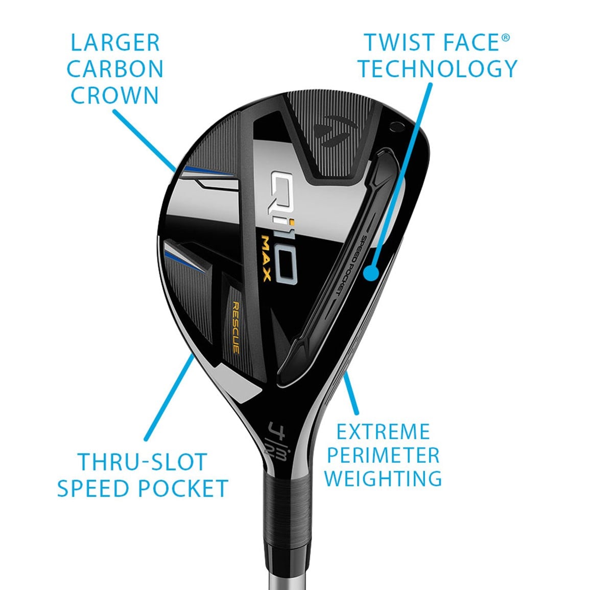 TaylorMade Men's Qi10 MAX Rescue Hybrid | TGW