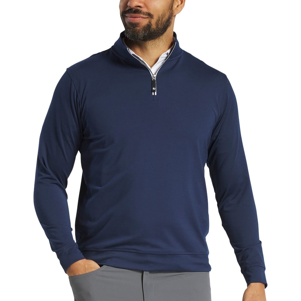【CPG GOLF】 PULL OVER INTERSIA pN2352peacoat