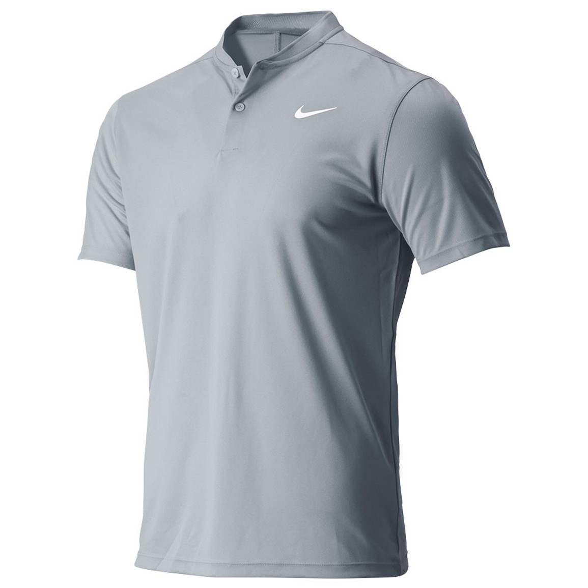 collarless nike polo