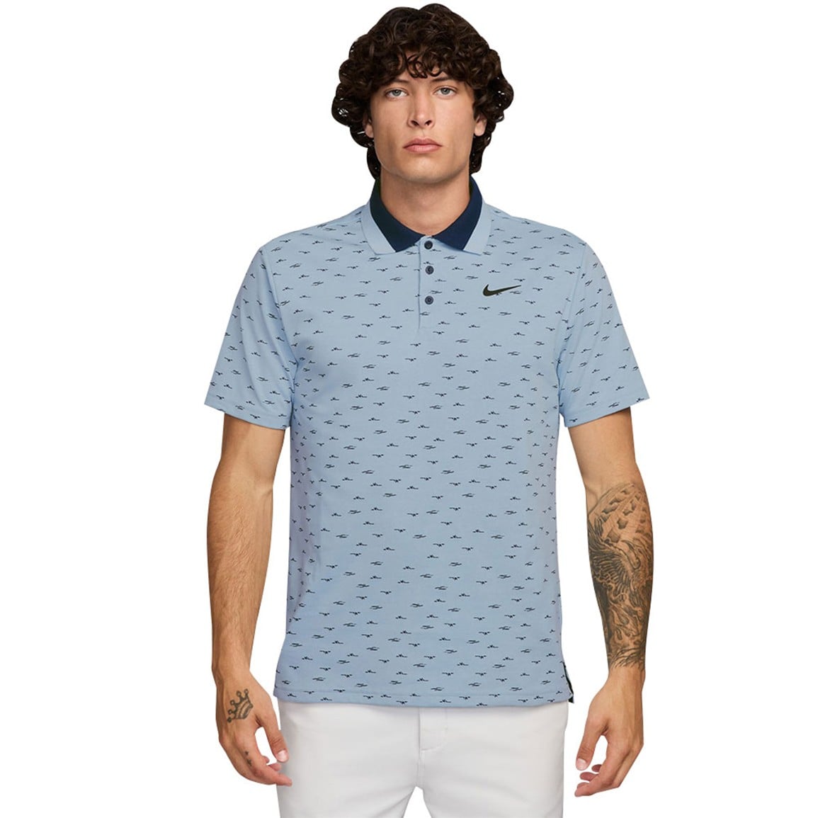 NIKE Men's Dri-FIT Tour Micro Print Golf Polo | TGW