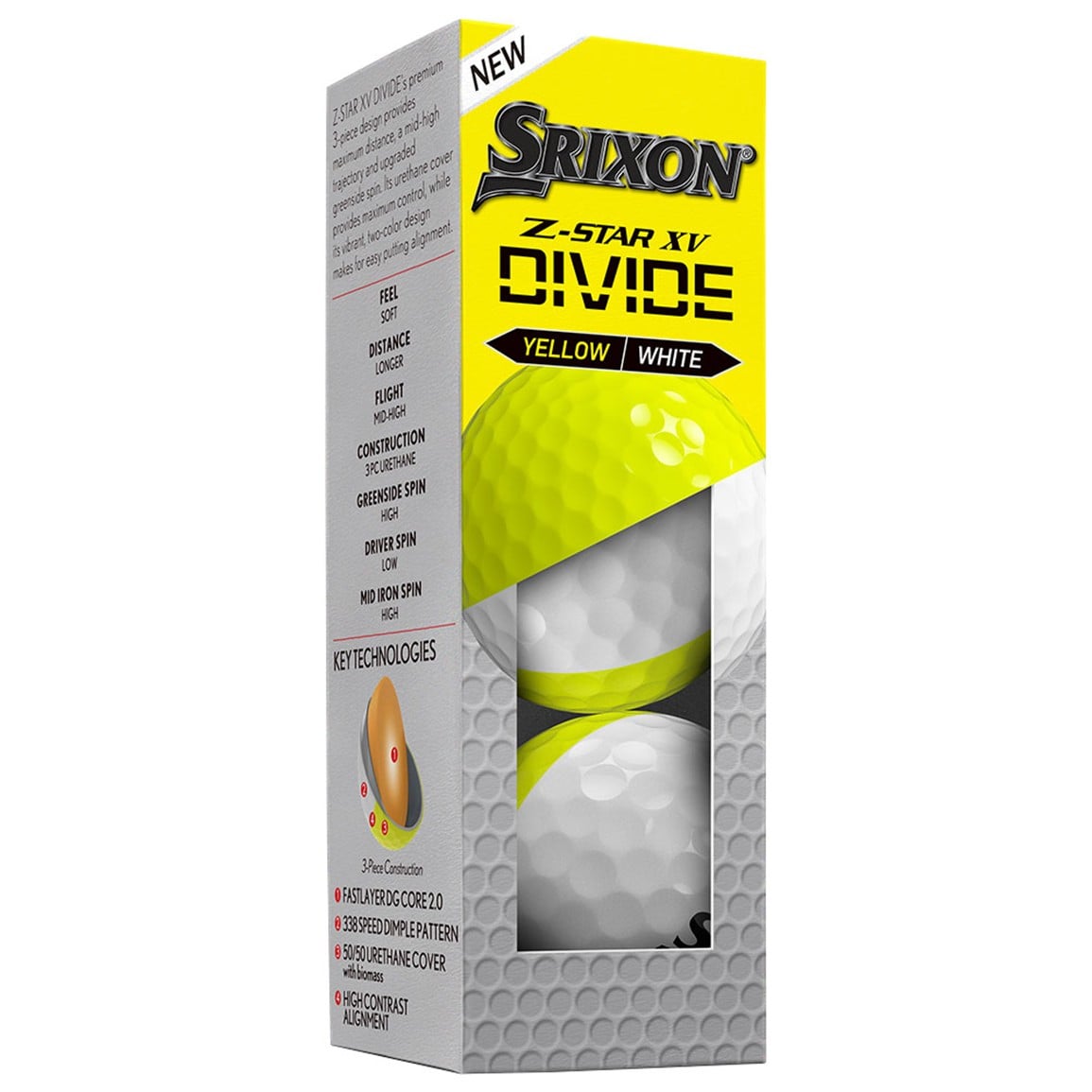 Srixon Z-Star 9 XV Divide Golf Balls | TGW