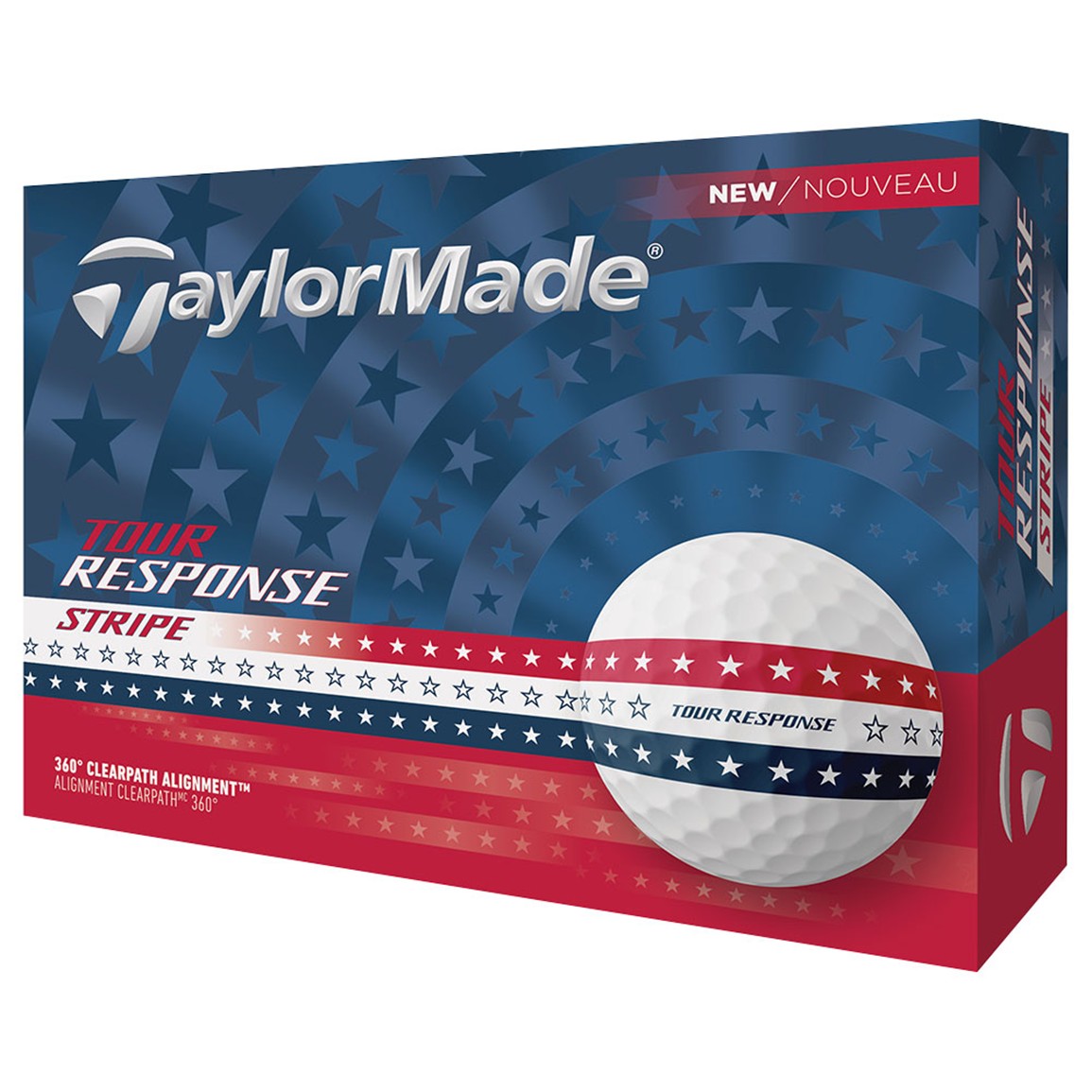 TaylorMade Tour Response Stripe ゴルフボール2箱 TaylorMade 2025 Tour Response Stripe USA Golf Ball | TGW