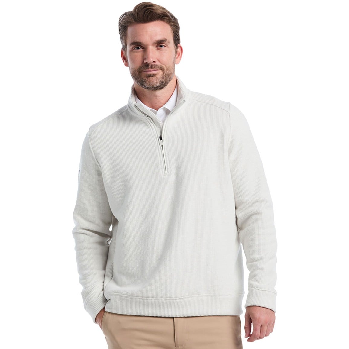 Callaway Mens Waffle1/4 Zip Golf Pullover | TGW