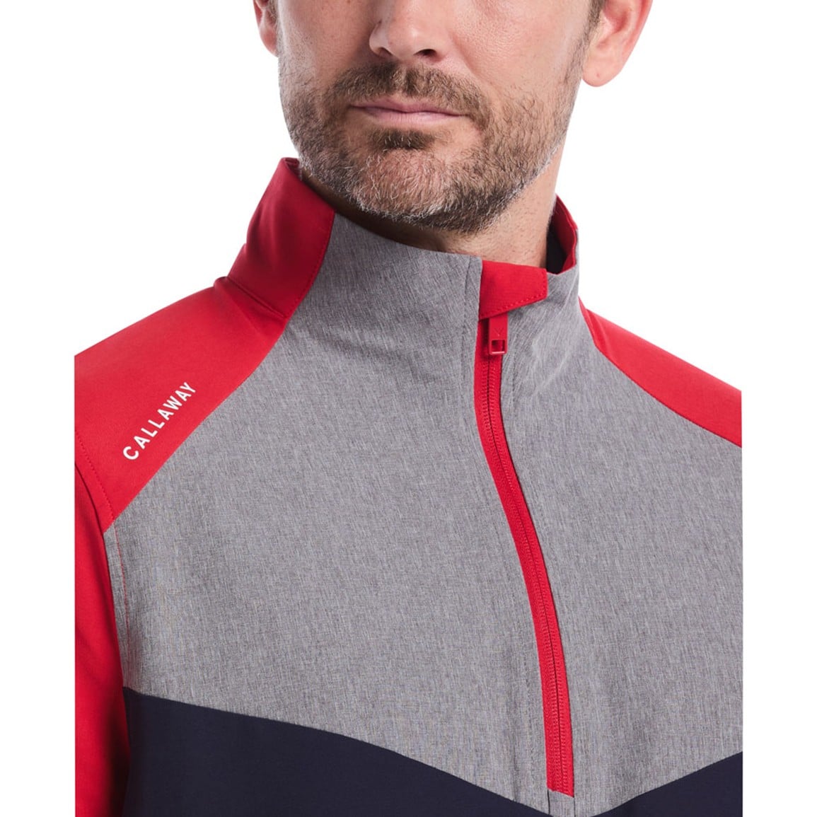 Callaway Mens Wind & Water 1/4 Zip Golf Rain Pullover | TGW