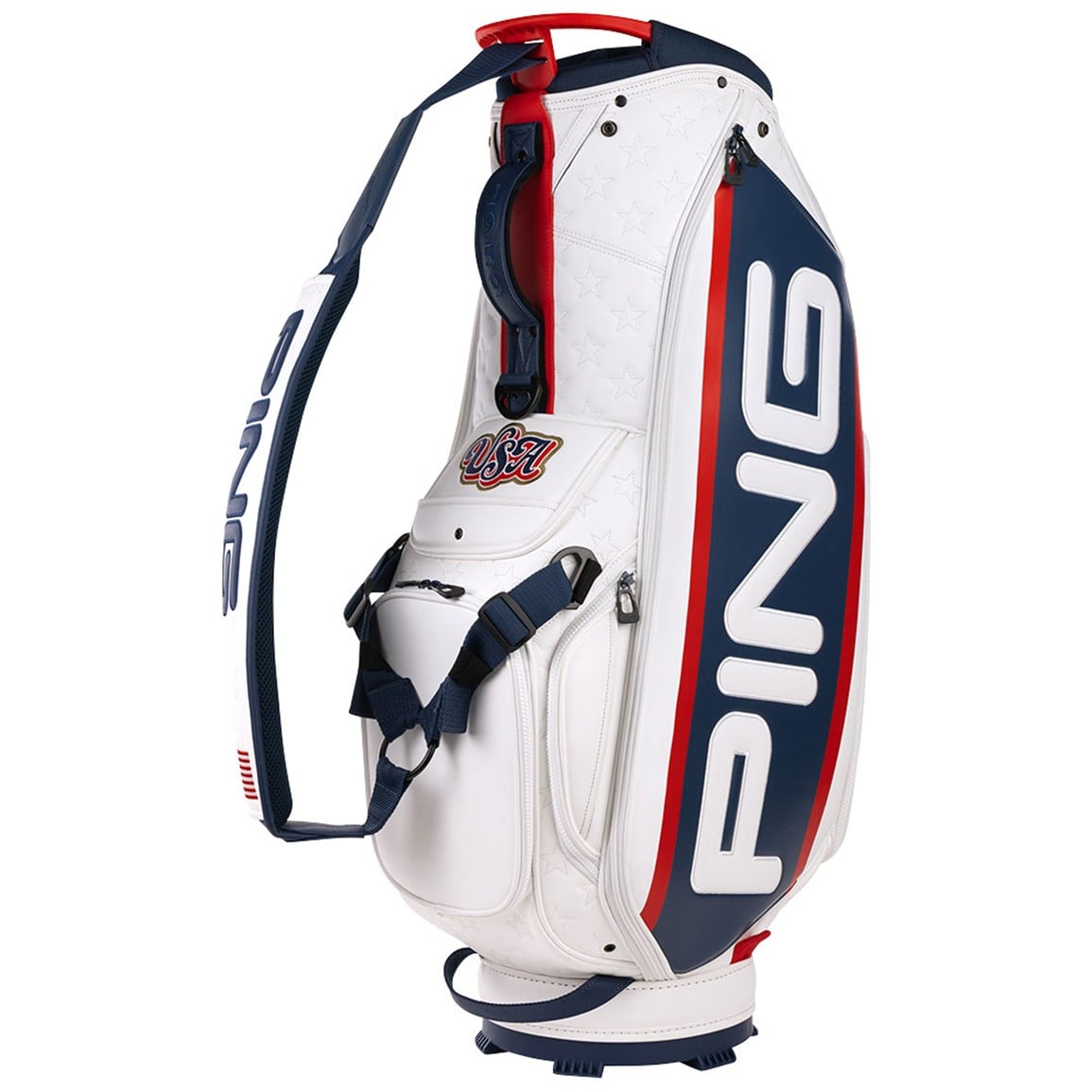 PING Tour Red White and Golf Staff Bag | TGW