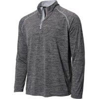 The Weather Company Men's Long Sleeve 1/4 Zip Golf Mock, Black