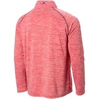 The Weather Company Men's Long Sleeve 1/4 Zip Golf Mock, Red