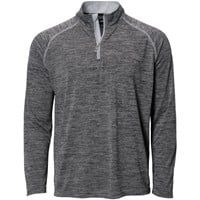 The Weather Company Men's Long Sleeve 1/4 Zip Golf Mock, Black