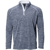 The Weather Company Men's Long Sleeve 1/4 Zip Golf Mock, z-navywhite-v