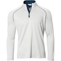 The Weather Company Men's Long Sleeve 1/4 Zip Golf Mock, Grey
