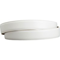 Greg Norman Men's Golf Belt w/ Plaque Buckle, White