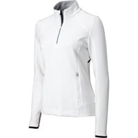 Zero Restriction Women's Sofia 1/4 Zip Golf Pullover, White/Silver