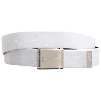 NIKE Men's Reversible Stretch Woven Belt, White/Black