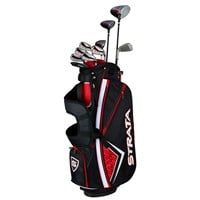 Callaway Men's Strata Plus Complete Golf Set, Black/Cardinal