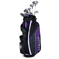 Callaway Ladies Strata Ultimate Complete Golf Set, Black/Purple