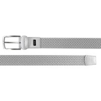Greg Norman Men's Solid Braided Stretch Golf Belt, White