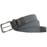 Greg Norman Men's Solid Braided Stretch Golf Belt, Grey