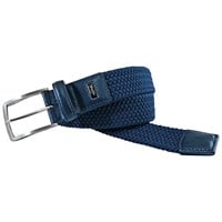 Greg Norman Men's Solid Braided Stretch Golf Belt, Navy