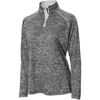 The Weather Co Women's 1/4 Zip Mock Golf Pullover, Black